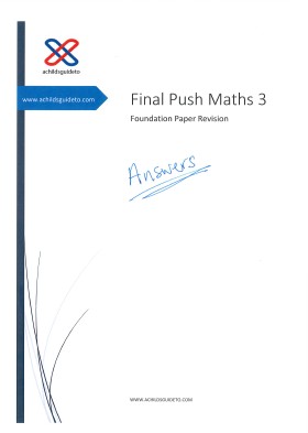 Answers to Final Push Revision Booklet 3